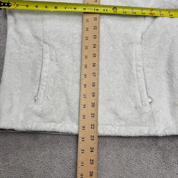 The North Face Osito Fleece Jacket Womens Small White Full Zip Pocket Outdoor - Picture 15 of 16